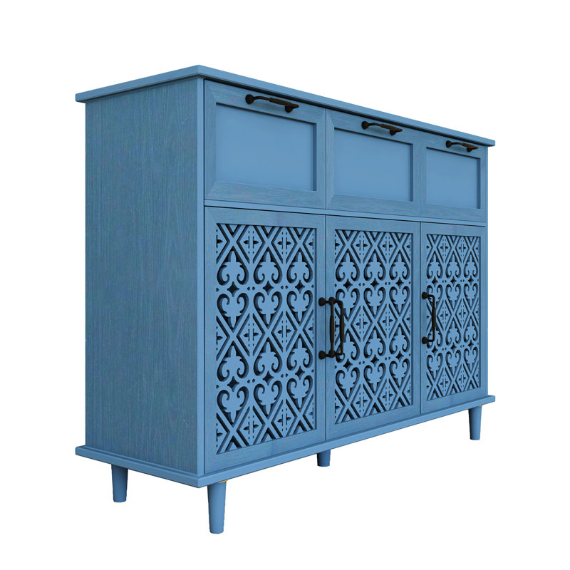 Buffet décoratif Delaenie, Bleu