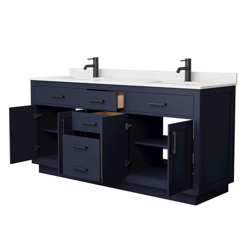 Beckett TK 72'' W Vanity, Single, Matte Black