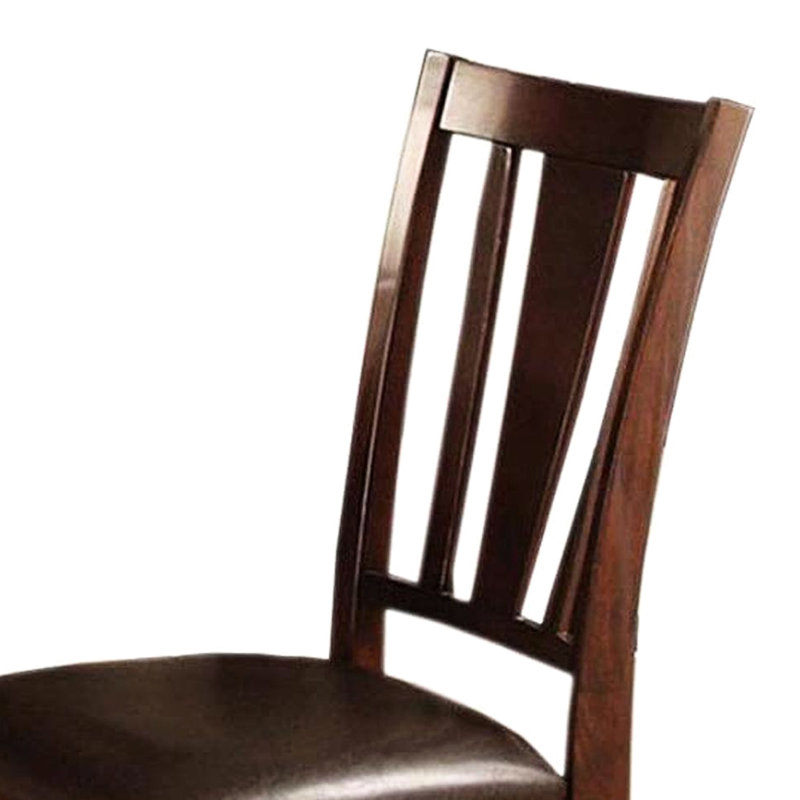 Chaises d'appoint de salle à manger rembourrées en similicuir