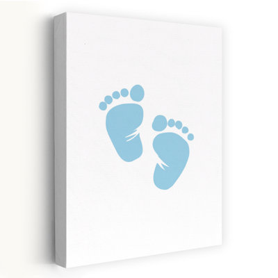 Sweet Baby Feet Delicate Abstract Contemporary Wall Art Print