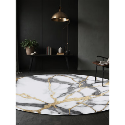 Machine Washable Grey Area Rug
