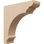 5"W x 20"D x 20"H Hughes Rough Cedar Woodgrain TimberThane Corbel, Primed Tan