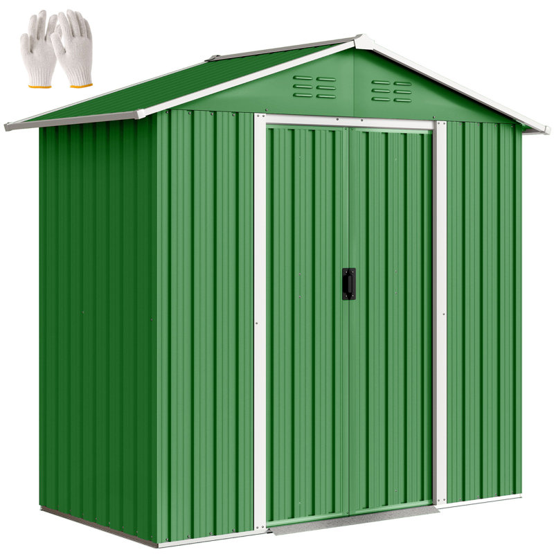 Garden Storage Shed, Green