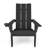 Harlean Oversized All-Weather Outdoor Adirondack Chair with Retractable Cup Holder Modern Patio Chair Plastic/Resin Fire Pit Chair for Patio, Backyard, Deck, Garden, Poolside, 450LB Weight Capacity（Black）-1255533508