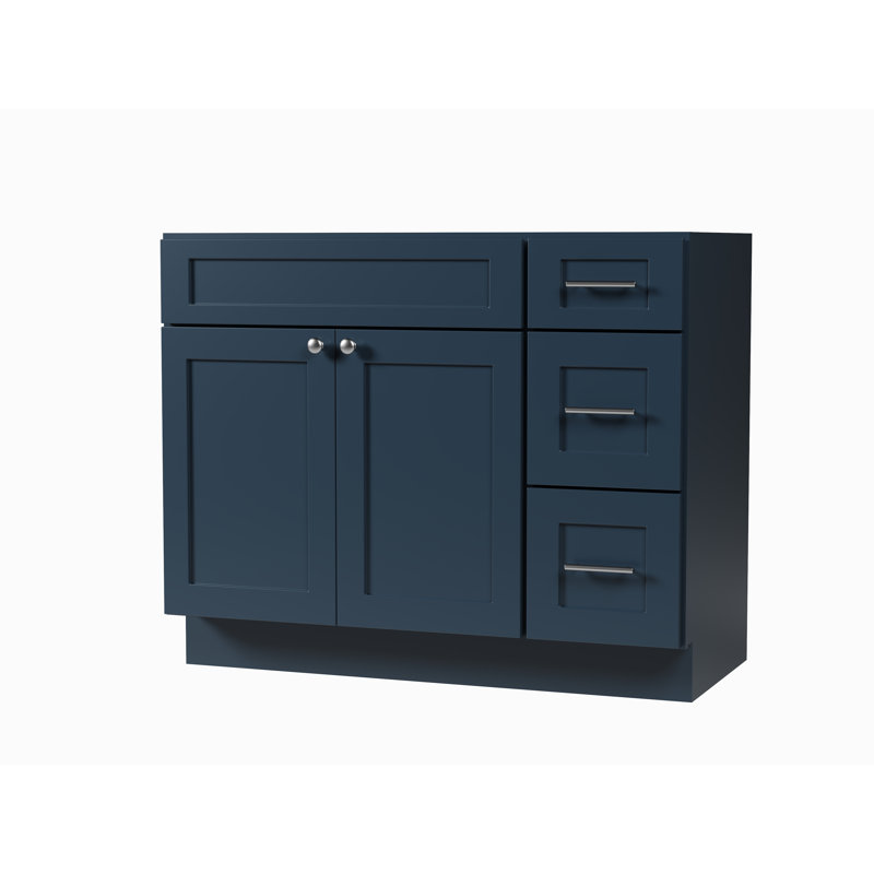 Base de meuble-lavabo simple 42 po Disar, Bleu