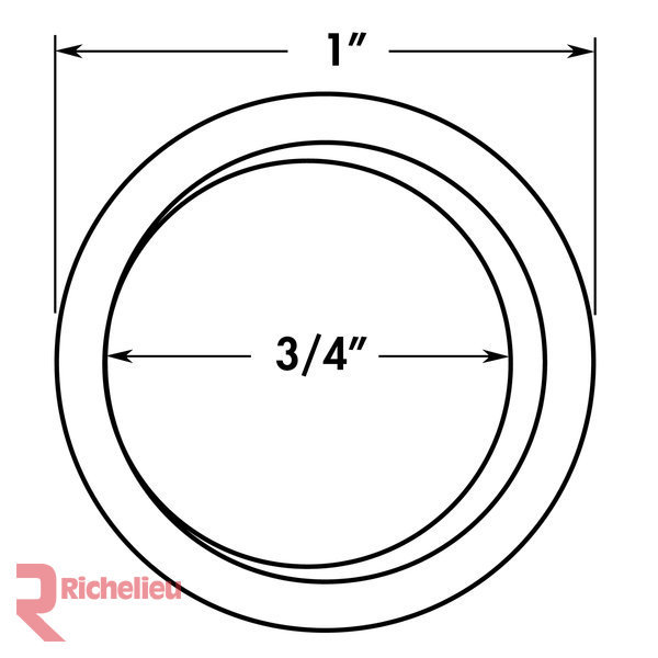 Expression 3/4" Center to Center Recessed Pull, Nickel
