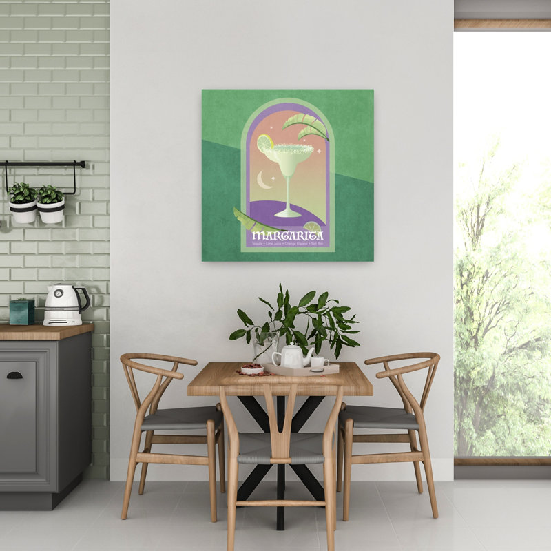«Margarita Dreams», art rétro rétro paysage naturel, H 32 po x l 32 po