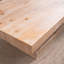 Table basse moderne en bois rustique, table basse de style campagnard, table basse à base de blocs de bois, mobilier de salon, table de centre rectangulaire en bois