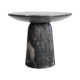 Foundry Select Faux Travertine Bistro Table Tithi Concrete Patio Table for Indoor and Outdoor Use
