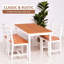 Ensemble de table de salle à manger pour 4, 5 pièces de table de cuisine moderne et chaises, ensemble de salle à manger en bois pour petits espaces