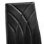 color Faux Leather Modern High-backed Dining Chairs with Metal Legs-553205006