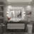 Molly Framelss or Framed LED Anti-Fog Tempered Glass Wall Bathroom Vanity Mirror - UL Certified-465619285-435387529