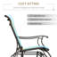 Chaise berçante d'extérieur en métal-1360069765