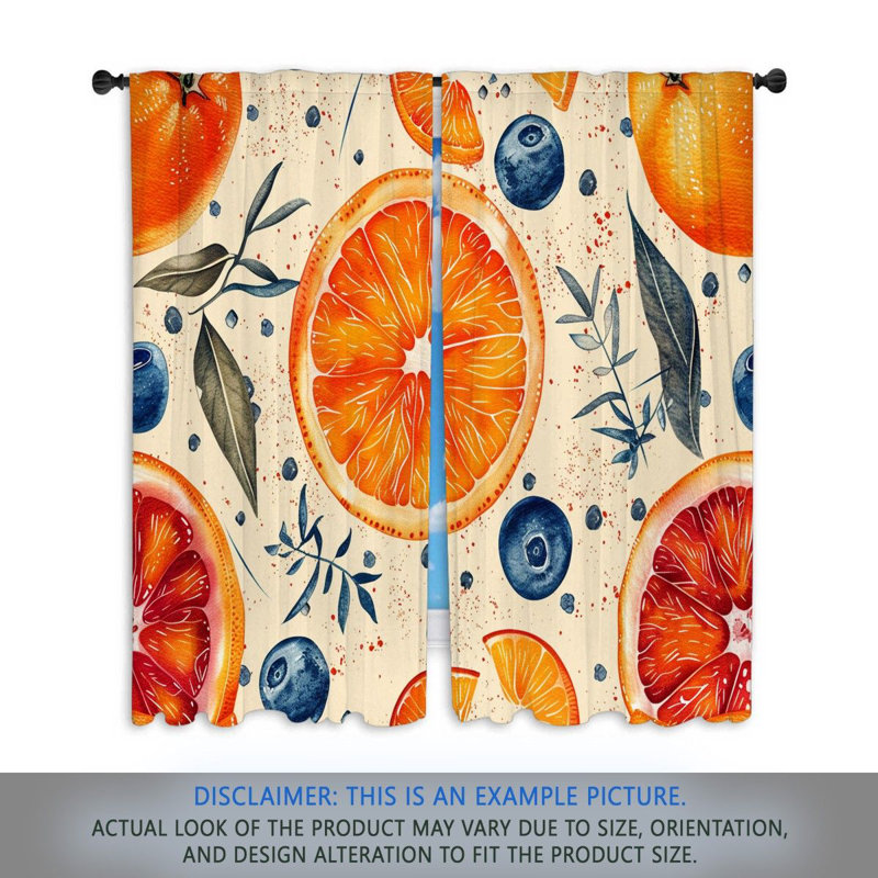 Paire de rideaux obscurcissant en polyester Kristjaana, L 40 po x L 82 po