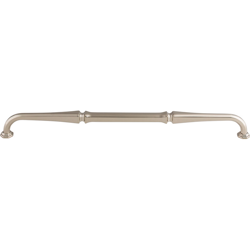 Chalet 5" Center to Center Bar pull, Polished Nickel, 12" Center to Center
