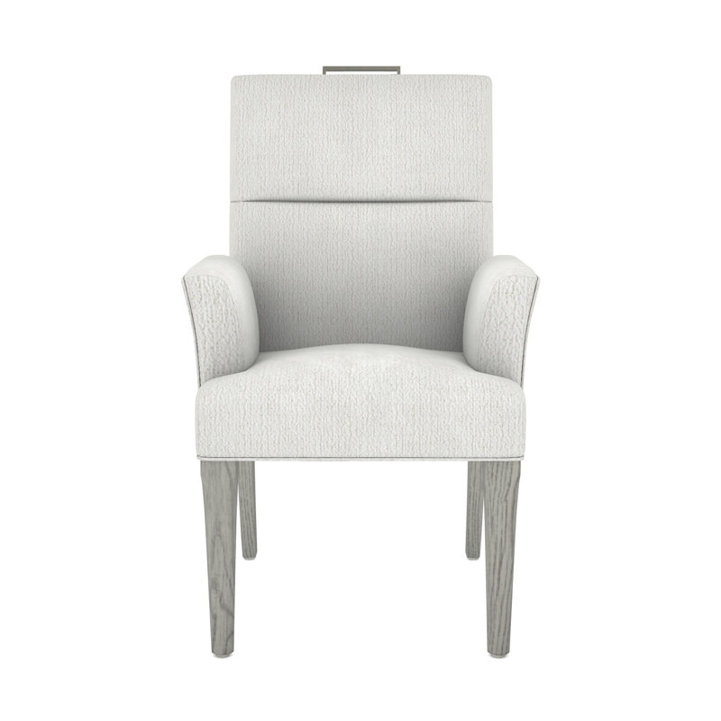 Fauteuil Thom Filicia Home, Kennelly neige, Gris colombe