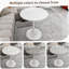 Table d'appoint ronde en marbre avec base piédestal conique, idéale pour le salon, design minimaliste moderne-333567531-333567532
