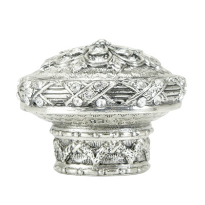 NEWPORT KNOB; DECORATED WITH SWAROVSKI® LT COLORADO TOPAZ CRYSTALS