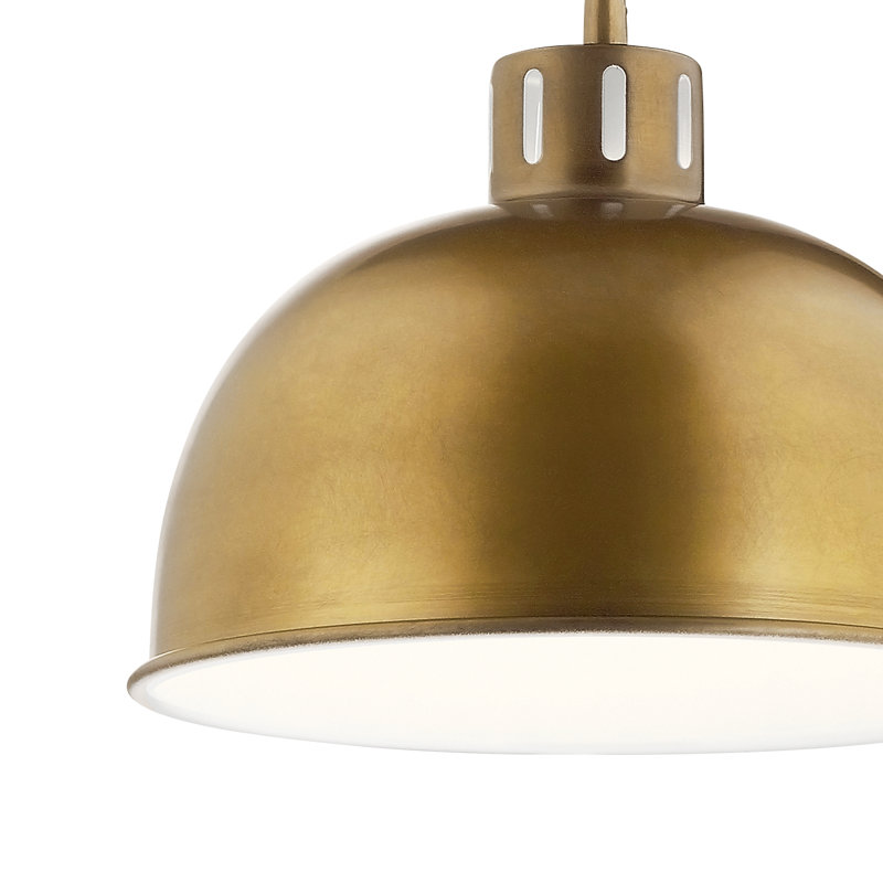Zailey 1 - Light Single Pendant, Natural Brass