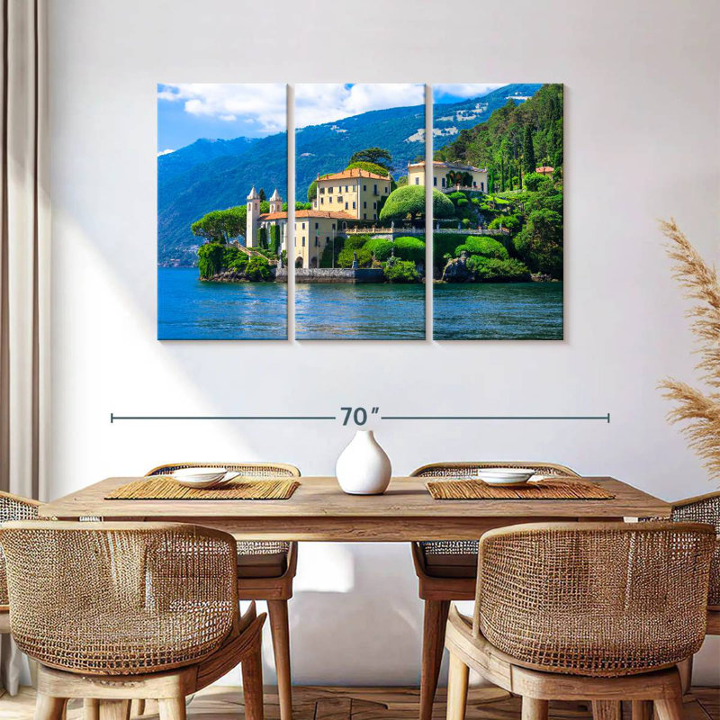 Sebbie Lake Como View, 36" H x 57" W