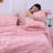 7 Piece Pintuck Pleat Comforter Set,Floral Ruched Bedding Set with Sheets All Season Bed in a Bag-119249870-119249866