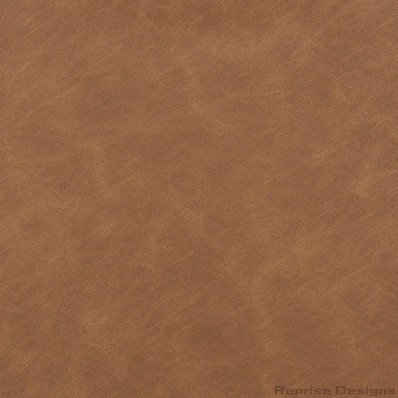 Banc repose-pieds en similicuir, Brun