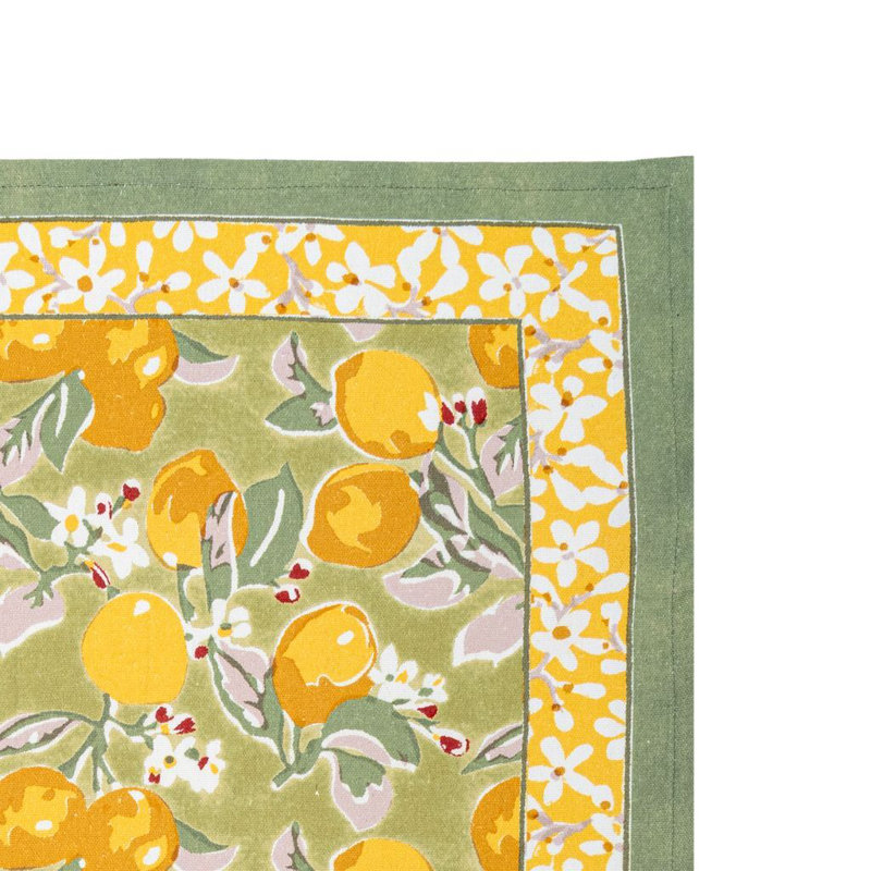 Torchon Aazad, Vert / jaune