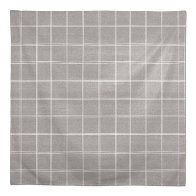 Linen With Plaid Yellow 2 Tablecloth