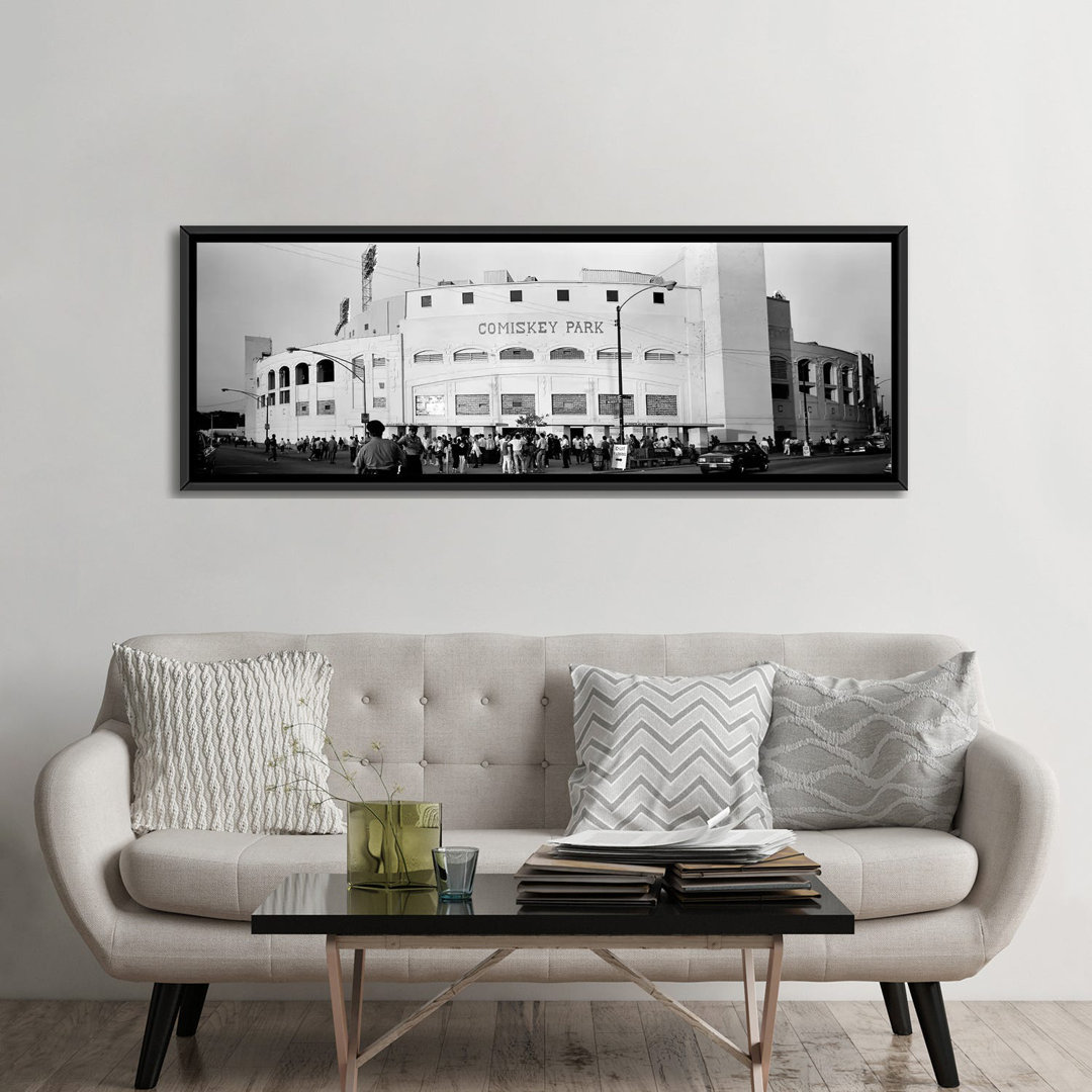 " People Outside A Baseball Park, Old Comiskey Park, Chicago, Cook County, Illinois, USA " by Panoramic Images East Urban Home 