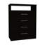 Commode 4 tiroirs Cassville Wengue noir