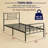 18''Twin Bed Frame With Headboard, Metal Platform Bed Frame, Noise-Free & No Box Spring Needed, For Bedroom.-520099810