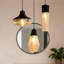 Modern Ribbed Glass 3 -light Pendant Light