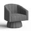Fauteuil pivotant rembourré surdimensionné-529082456