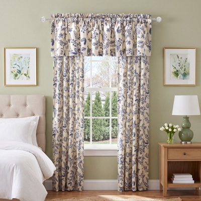 100% Cotton Room Darkening Curtain Panel Pair