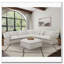 Chaise sans accoudoirs Greeley Ivory - Tissu semblable au lin - Hydrofuge