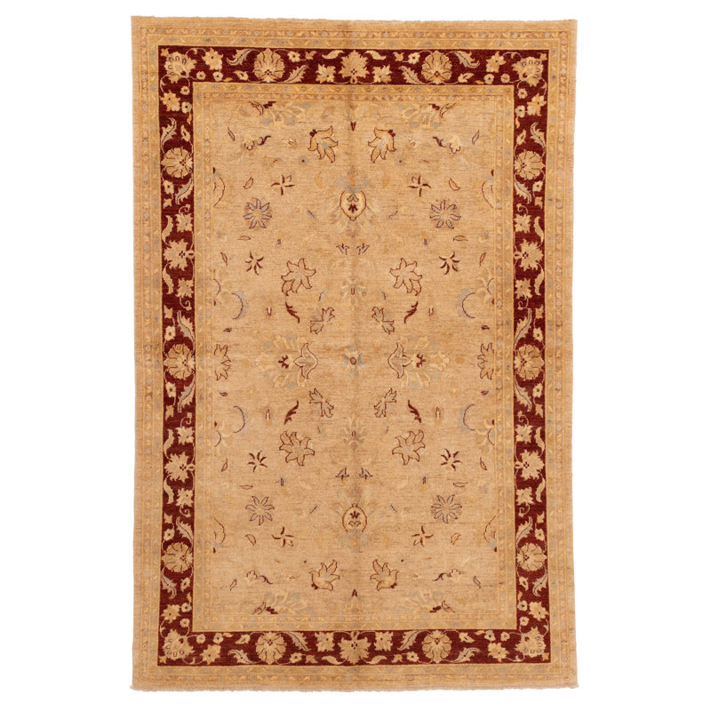 Tapis brun clair Chobi Finest 5 pi 10 po x 8 pi 9 po