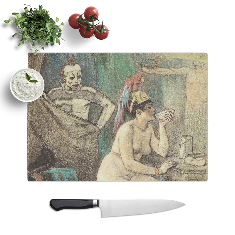 The Circus by Felicien Rops Chopping Board, 20cm W x 28.5cm L