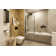 LAVANDA Metal Floating Shelf with Towel Bar