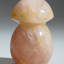 Genuine Polished Rose Quartz Reiki Crystal Mushroom (0.95 lbs)