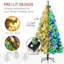 Arbre de Noël pré-éclairé avec lumières DEL - Arbre artificiel avec support en métal robuste, facile à assembler pour la maison et le salon-835423175