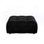 Repose-pieds carré standard en velours Jesse-812996240