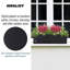 Window Flower Box Planter, Frostproof Outdoor Plant Pot, Narrow Garden Planter with Drainage Holes, Concrete Effect Windowsill Planter-36035307-36035302