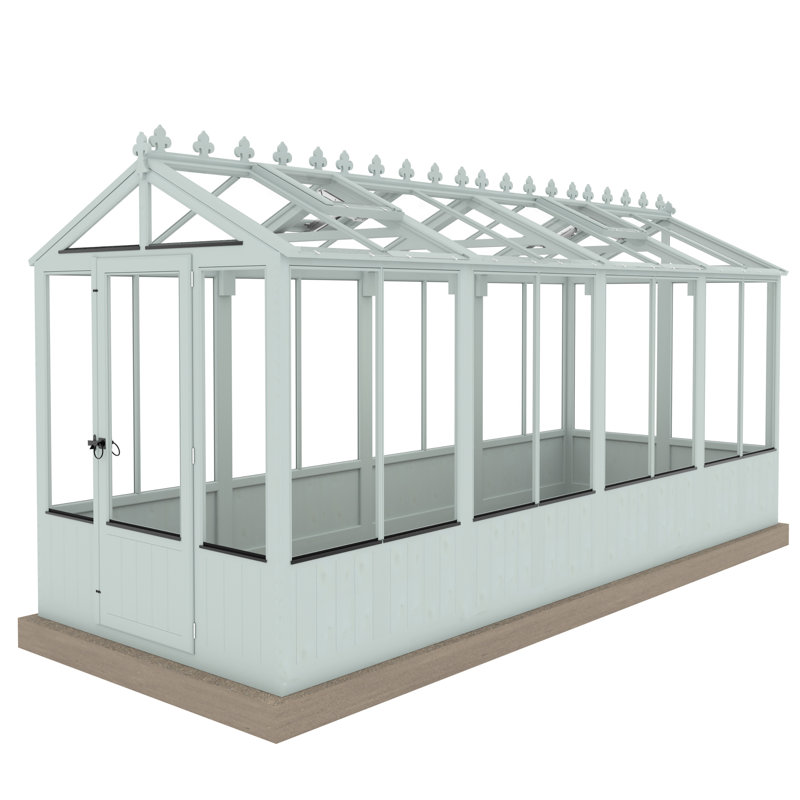 Holkham 16 ft x 6 ft Greenhouse, Blue