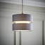20cm H Cotton Drum Pendant Shade ( Screw On )-30064202