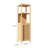 Sleek Bamboo Storage Cabinet With Hidden Storage & Open Shelves For Bathroom And Living Room Organization-1122867349