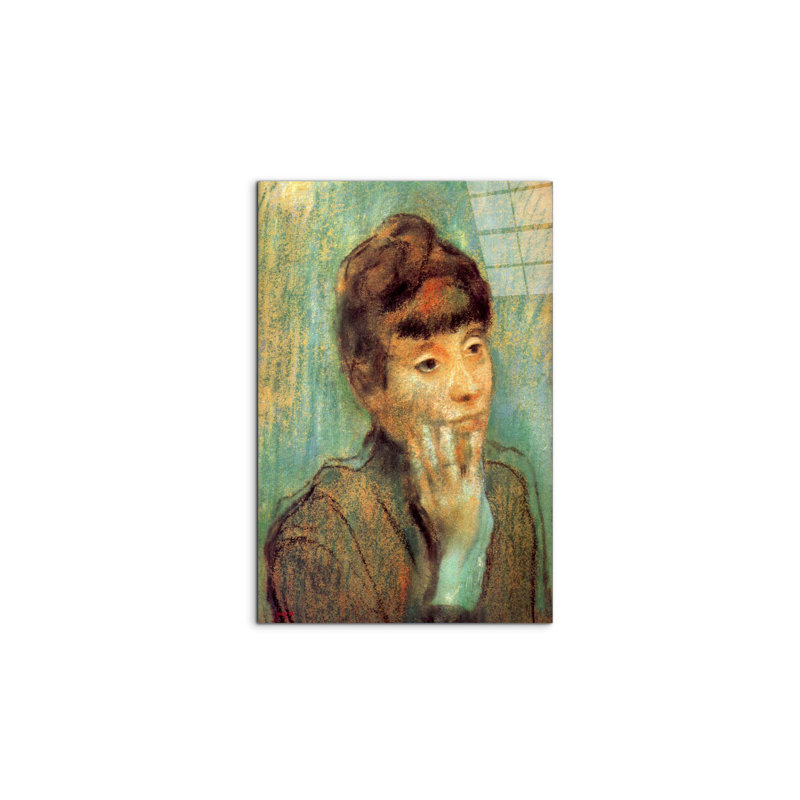 "Portrait of a Lady" by Degas Edgar 53×79.5 cm CrystalArt Acrylic Glass Effect, Lightweight Ready to Hang