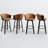 Lesli 30.51'' Swivel Tufted Faux Leather Upholstered Counter Stool (Set of 4)-643683719
