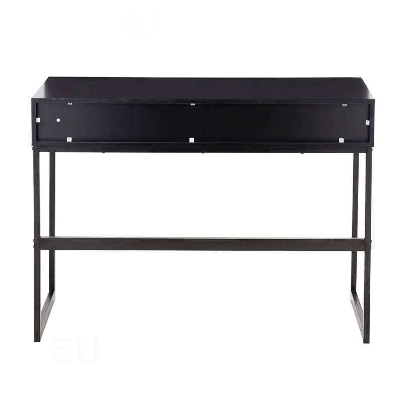Console Franklin en métal et bois par Lumisource, Noir