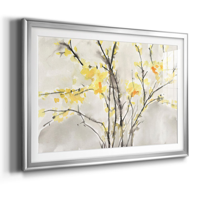 Blissful Elegance I, reproduction d'art encadrée, Argent, H 27 po x l 39 po x P 1,5 po