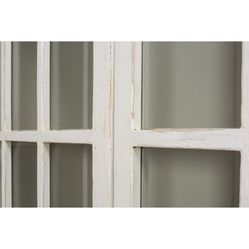 Glass China Cabinet, White